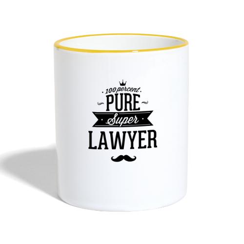 100 Prozent super Anwalt - Tasse zweifarbig