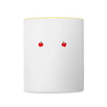 Best Teacher Ever - Mug contrasté - blanc/jaune - Devant