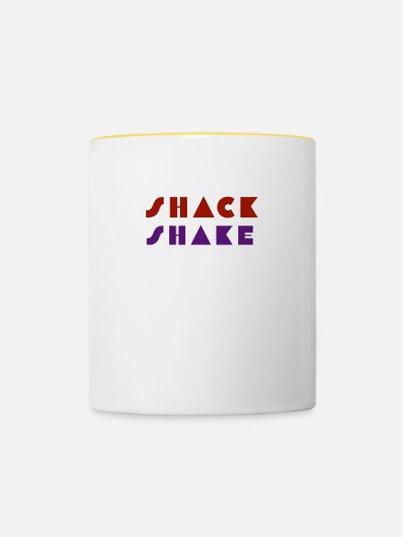 CHEERS - Tasse zweifarbig - Weiß/Gelb
