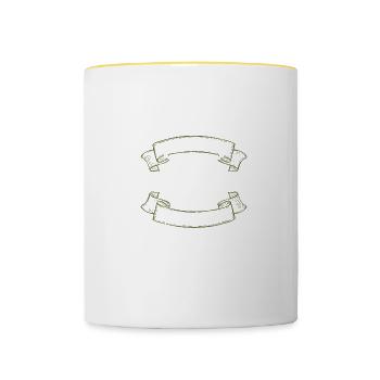 Sport shooting Schützenfest Sport shooter - Contrasting Mug - white/yellow - Front