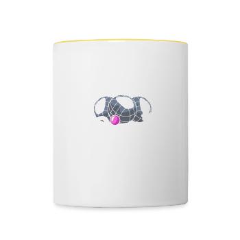 Boule Queen Petanque Boule Player - Contrasting Mug - white/yellow - Front