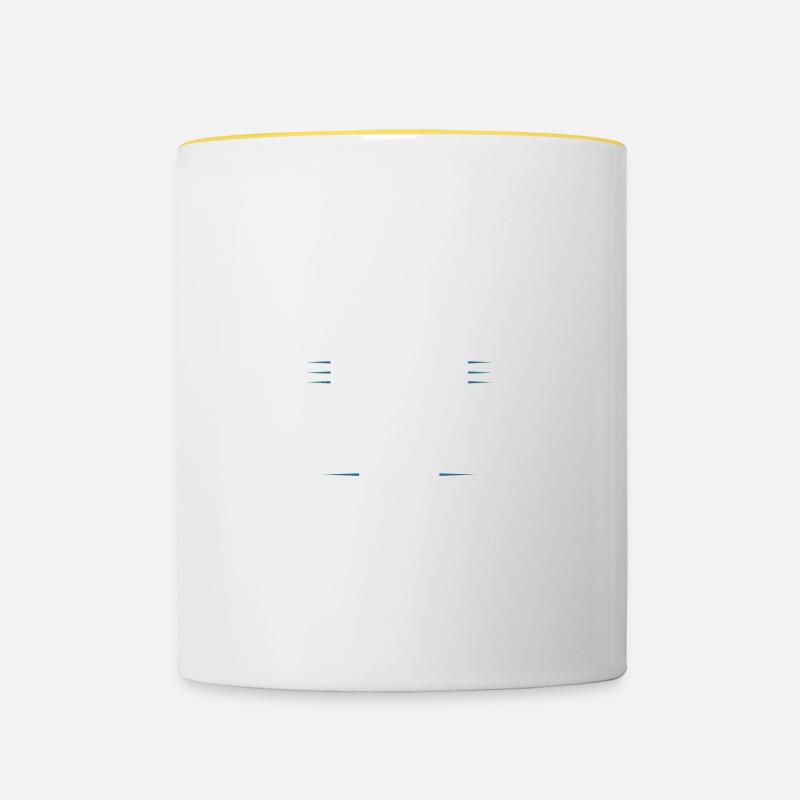 Running Crew - Contrasting Mug - white/yellow
