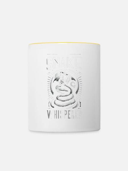Snake Whisperer 6 - Tasse zweifarbig - Weiß/Gelb