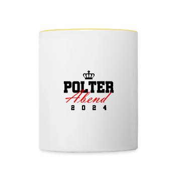 Bachelor Party 2024 - Contrasting Mug - white/yellow - Front