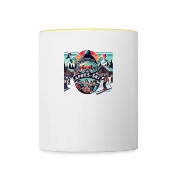 Après-ski - Contrasting Mug - white/yellow - Front