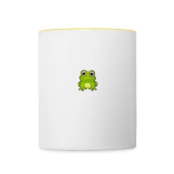 Always Be Yourself Unless You Can Be A Frog - Contrasting Mug - white/yellow - Front
