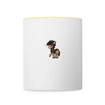 Tierfreund Okapi I Just Really Like Okapis - Tasse zweifarbig - Weiß/Gelb - Vorne