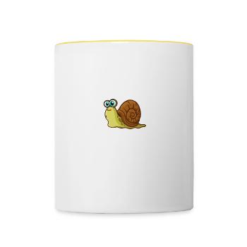 Always Be Yourself Unless You Can Be A Snail - Contrasting Mug - white/yellow - Front