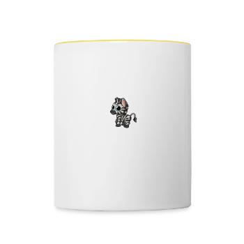 Always Be Yourself Unless You Can Be A Zebra - Contrasting Mug - white/yellow - Front