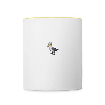 Always Be Yourself Unless You Can Be An Albatross - Contrasting Mug - white/yellow - Front