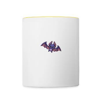 Always Be Yourself Unless You Can Be A Bat - Contrasting Mug - white/yellow - Front