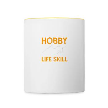 It's Not A Hobby It's A Life Skill Forger Farrier - Contrasting Mug - white/yellow - Front