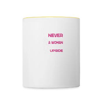 Pole Danicng Dancing Poles Dancer Dance Sport - Mug contrasté - blanc/jaune - Devant
