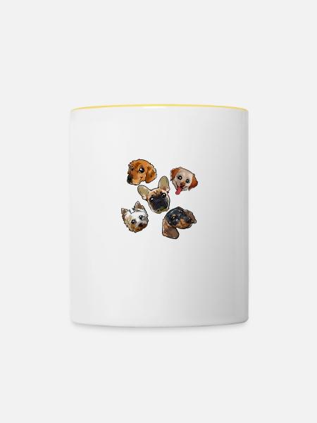 Future Veterinarian Tierarzt Tierpflege Tierdoktor - Tasse zweifarbig - Weiß/Gelb