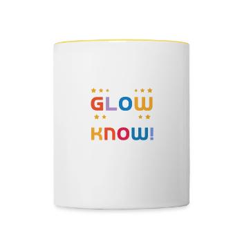 Dictons drôles Enseignant Enseignant École - Mug contrasté - blanc/jaune - Devant