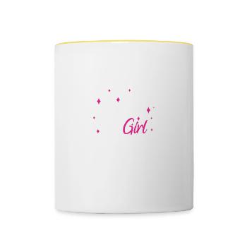 Pêcheur Pêcheur Poisson Canne à pêche Sarcasme Dictons - Mug contrasté - blanc/jaune - Devant