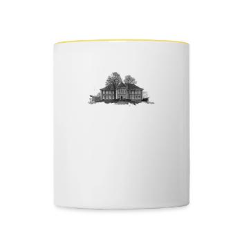Musée du district de Ratzeburg - Mug contrasté - blanc/jaune - Devant