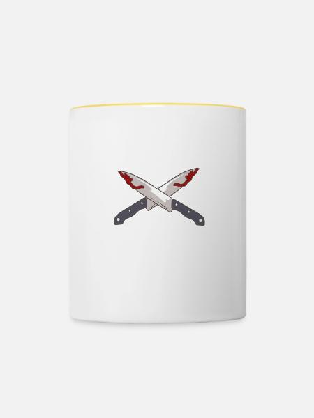Sounds Suspish - Tasse zweifarbig - Weiß/Gelb