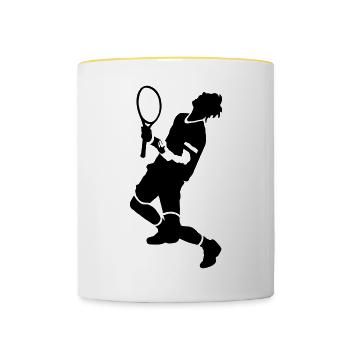 Tennis - Contrasting Mug - white/yellow - Front