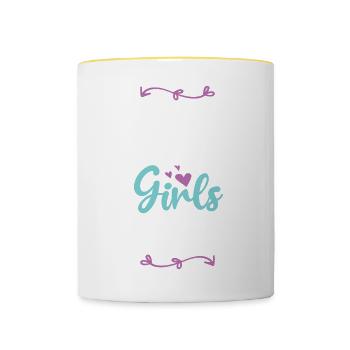 Jga Bachelorette Girls Tour - Mug contrasté - blanc/jaune - Devant