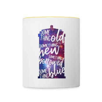Something Old - Tasse zweifarbig - Weiß/Gelb - Vorne