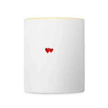 ich liebe meine frau - Tasse zweifarbig - Weiß/Gelb - Vorne