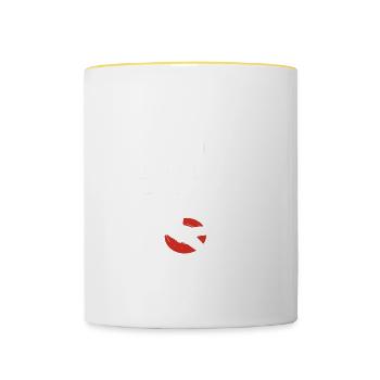 Architekt Off-Duty Handelsarchitekt Geschenk - Tasse zweifarbig - Weiß/Gelb - Vorne