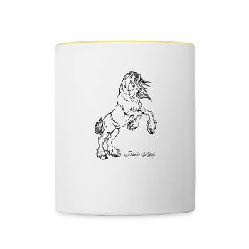 Tinker Love #2 - Mug contrasté - blanc/jaune - Devant