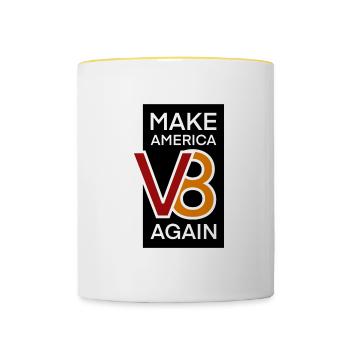 Auto Tuning Mechanic Engine Gift - Contrasting Mug - white/yellow - Front