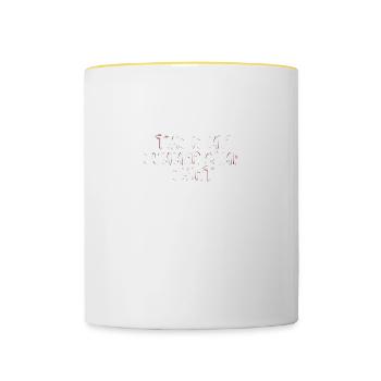 This Is My Summer Camp Shirt - Perfect for Camp - Contrasting Mug - white/yellow - Front