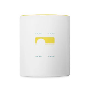 Lloret De Mar Crew - Contrasting Mug - white/yellow - Front