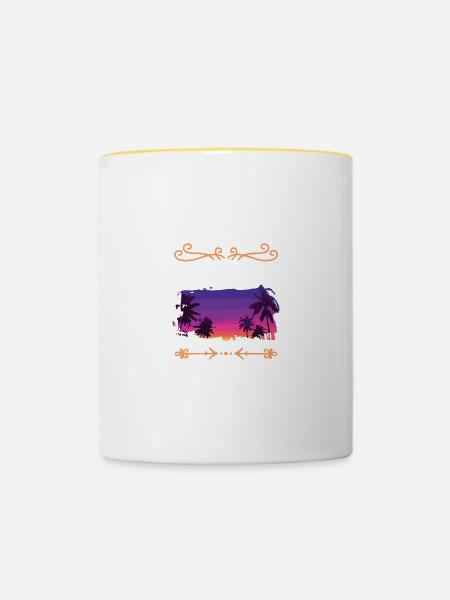 Greece - Tasse zweifarbig - Weiß/Gelb