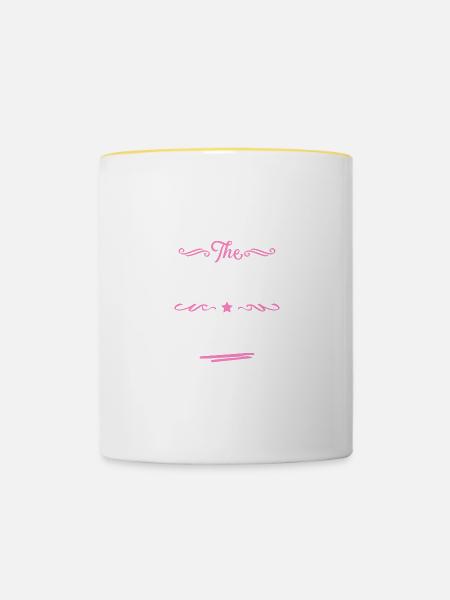 1986 best of - Tasse zweifarbig - Weiß/Gelb