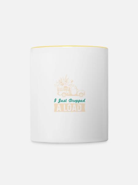 bauer farmer - Tasse zweifarbig - Weiß/Gelb