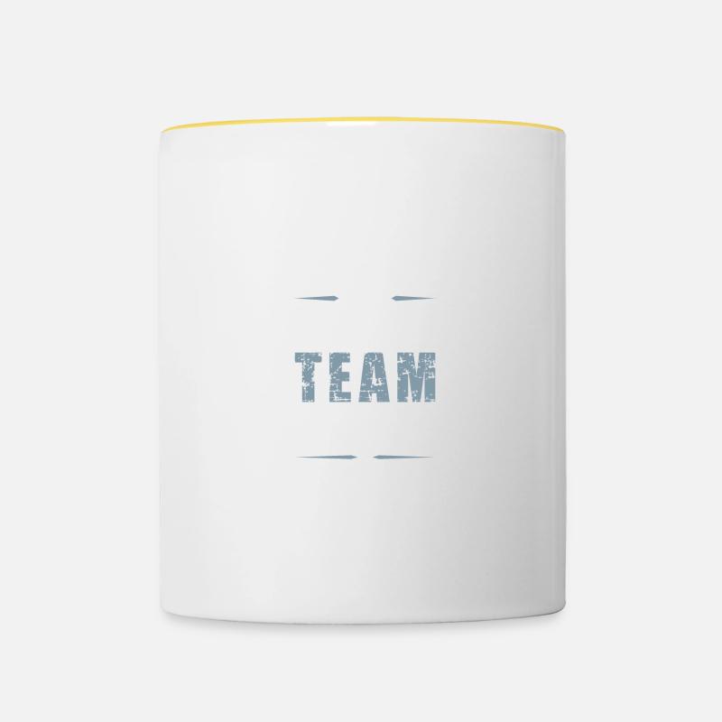Cooking Team - Contrasting Mug - white/yellow