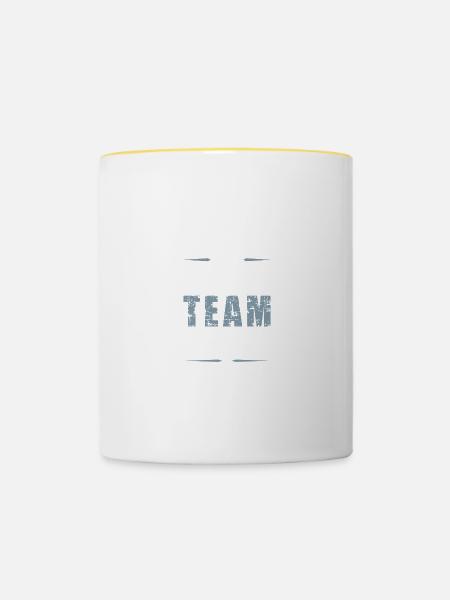 Sailing Team - Tasse zweifarbig - Weiß/Gelb