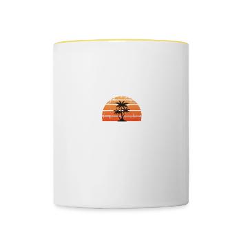 Tourisme Espania - Mug contrasté - blanc/jaune - Devant