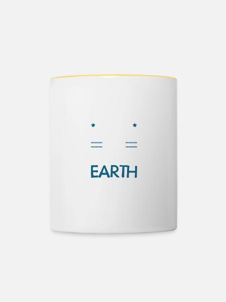 Bester Opa Spruch - Tasse zweifarbig - Weiß/Gelb