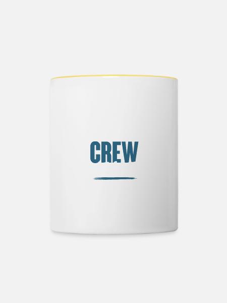 Dancing Crew - Tasse zweifarbig - Weiß/Gelb