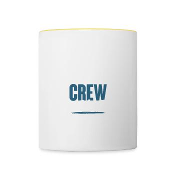 Mma Crew - Tasse zweifarbig - Weiß/Gelb - Vorne