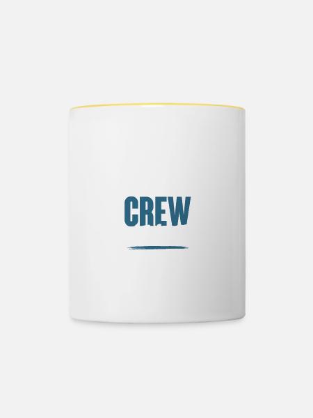 Travel Crew - Tasse zweifarbig - Weiß/Gelb