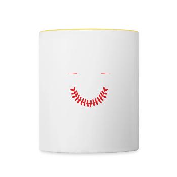 Psychiater Beruf - Tasse zweifarbig - Weiß/Gelb - Vorne