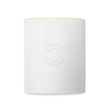 Rentner Rente - Tasse zweifarbig - Weiß/Gelb - Vorne