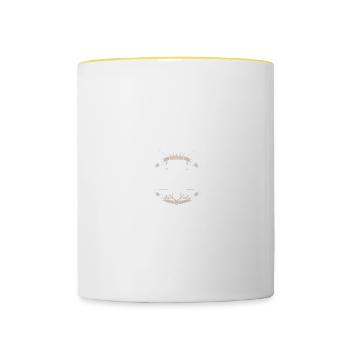 Elektriker Beruf - Tasse zweifarbig - Weiß/Gelb - Vorne