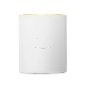 Arthur - Tasse zweifarbig - Weiß/Gelb - Vorne