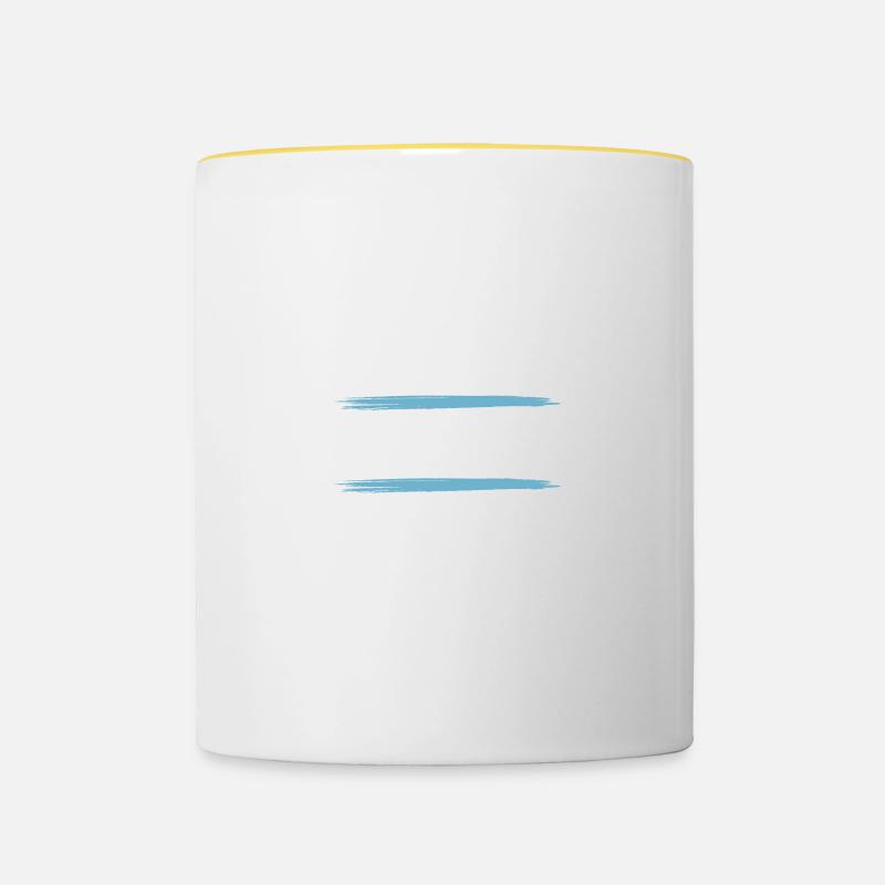 Arthur - Mug contrasté - blanc/jaune