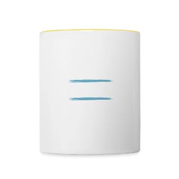 Astrid - Tasse zweifarbig - Weiß/Gelb - Vorne