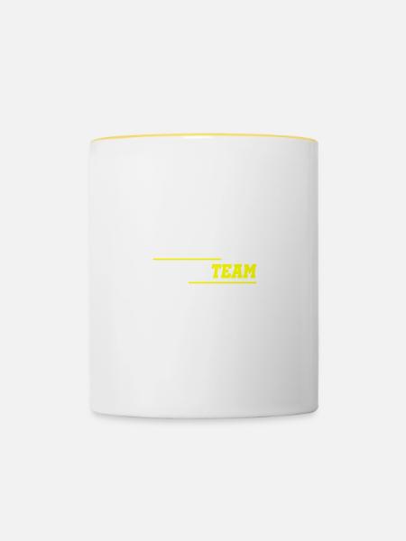 Dream Team - Tasse zweifarbig - Weiß/Gelb
