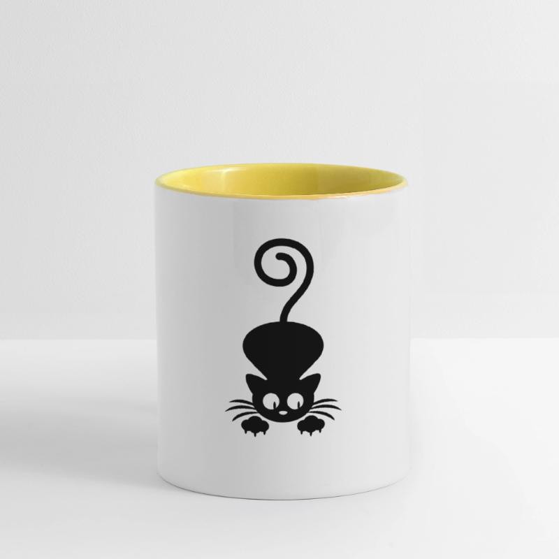 Cat Contrasting Mug