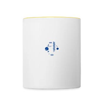 Swimming Saying Funny Chlorine Is My Perfume - Contrasting Mug - white/yellow - Front